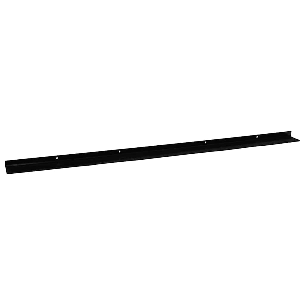 vidaXL Screw-on Door Brush Seals 6 pcs Black 100 cm Aluminium Alloy 5
