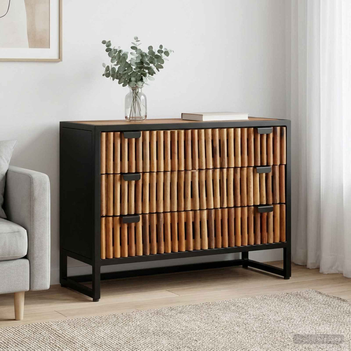 vidaXL Drawer Cabinet with Drawer 75 x 30 x 54 cm 1