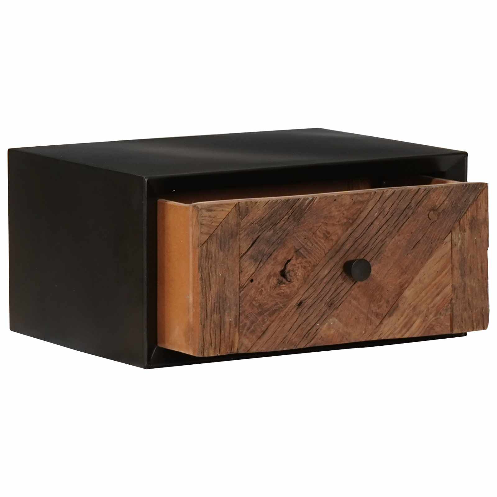 vidaXL Handmade Bedside Cabinet Natural 40 x 30 x 20 cm 5