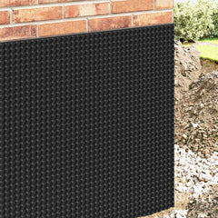 vidaXL Dimpled Drainage Sheet Black 0.5 x 20 m HDPE 3