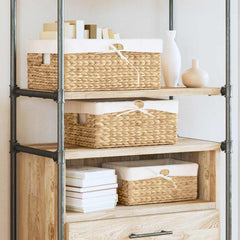 vidaXL Storage Baskets 3 pcs Water Hyacinth 40 x 30 x 18 cm Natural 1