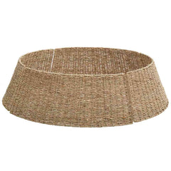 vidaXL Christmas Tree Collar Round Natural 105 x 105 x 28 cm Seagrass 2