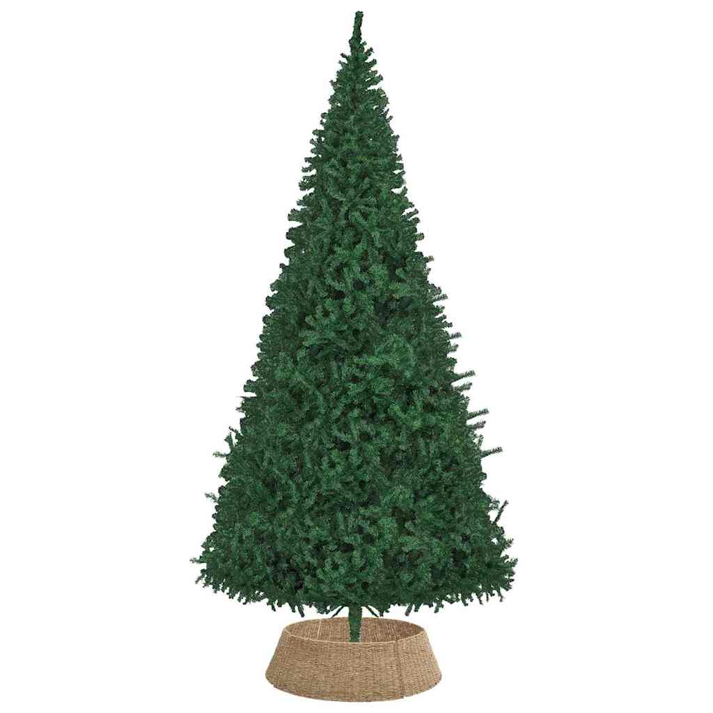 vidaXL Christmas Tree Collar Round Natural 105 x 105 x 28 cm Seagrass 3