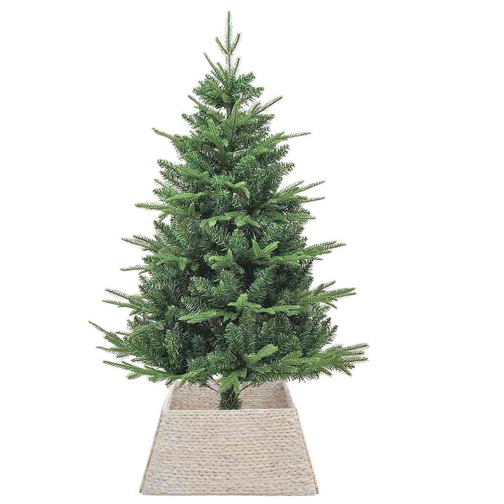 vidaXL Christmas Tree Collar Square White 70 x 70 x 28 cm 3
