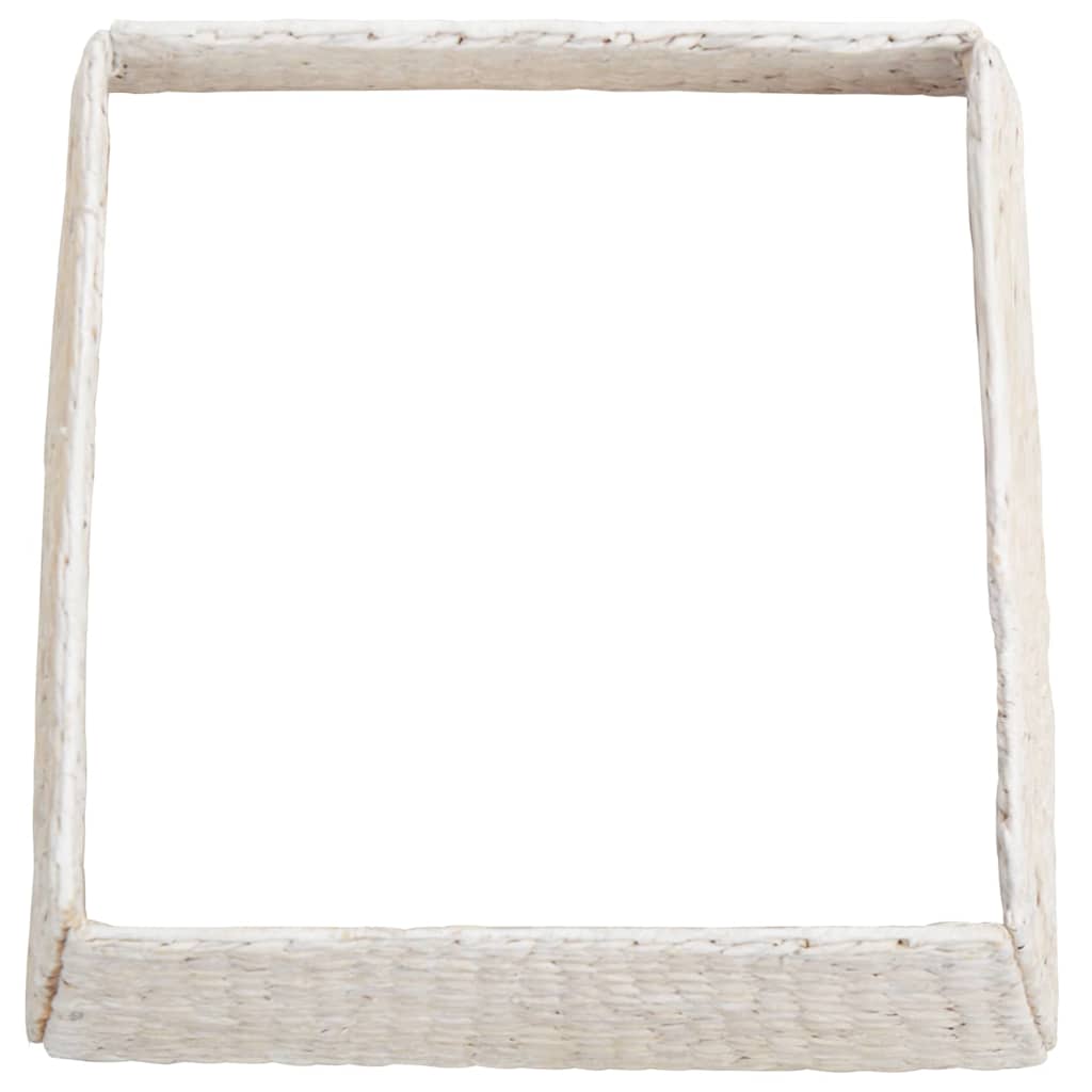vidaXL Christmas Tree Collar Square White 70 x 70 x 28 cm 4