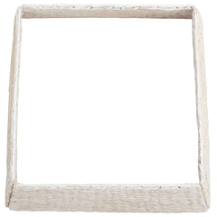 vidaXL Christmas Tree Collar Square White 70 x 70 x 28 cm 4