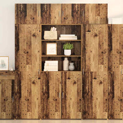 Highboard 80 x 42.5 x 185 cm Engineered Wood Old wood