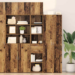 Highboard 40 x 42.5 x 185 cm Engineered Wood Old wood