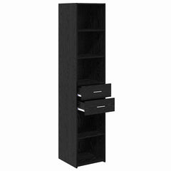 Highboard 40 x 42.5 x 185 cm Engineered Wood Black oak