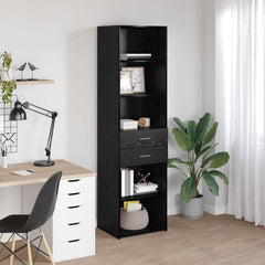Highboard 50 x 42.5 x 185 cm Engineered Wood Black oak