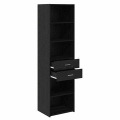 Highboard 50 x 42.5 x 185 cm Engineered Wood Black oak