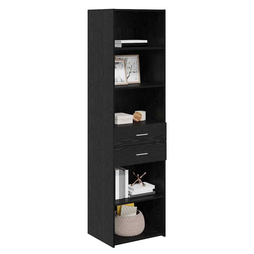 Highboard 50 x 42.5 x 185 cm Engineered Wood Black oak