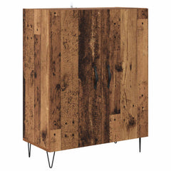 Highboard 69.5x34x180 cm Engineered Wood 2 Doors Old wood