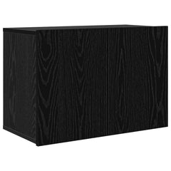 5 Piece TV Wall Units Engineered Wood Black oak