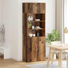 Storage Cabinet 80 x 42.5 x 225 cm Engineered Wood Old wood