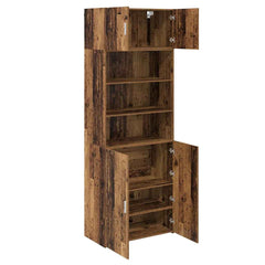 Storage Cabinet 80 x 42.5 x 225 cm Engineered Wood Old wood