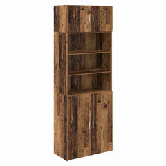Storage Cabinet 80 x 42.5 x 225 cm Engineered Wood Old wood