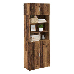 Storage Cabinet 80 x 42.5 x 225 cm Engineered Wood Old wood