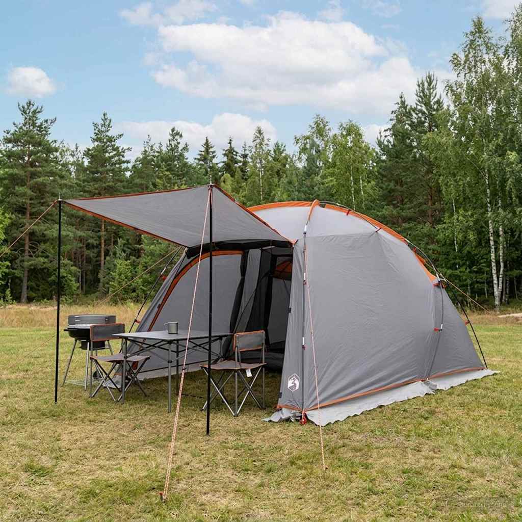 Tunnel Tent 361 x 235 x 152 cm Grey and orange