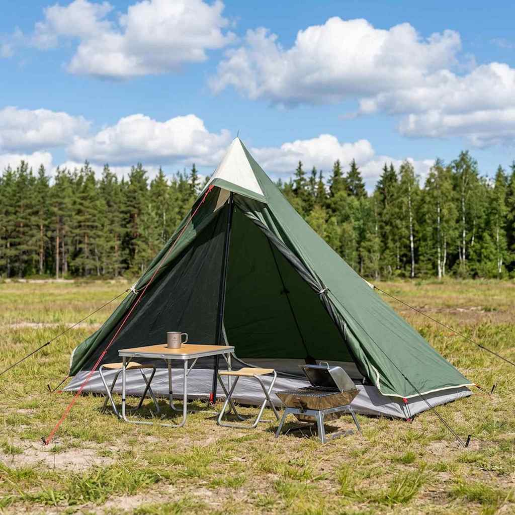 vidaXL Backpacking Tent 222 x 85 x 125 cm Green 1