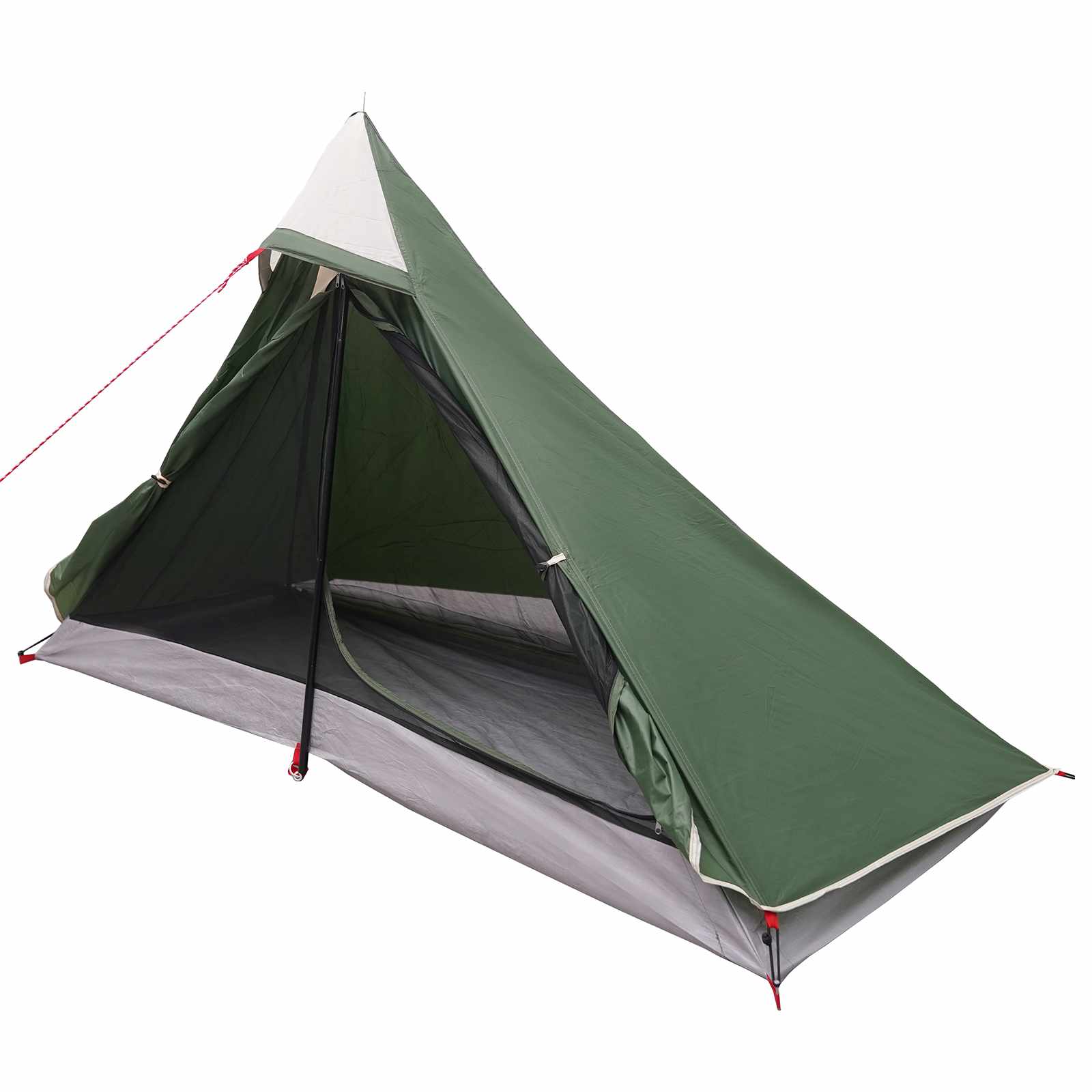 vidaXL Backpacking Tent 222 x 85 x 125 cm Green 2