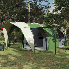 Tunnel Tent 185T Polyester with PU Coating Green 6-Person