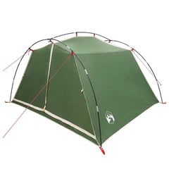 vidaXL Tunnel Tent 4-Person Green 185T Polyester with PU Coating 3