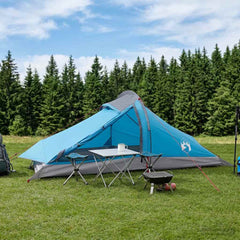 vidaXL Backpacking Tent 2-Person Blue 185T Polyester with PU Coating 1
