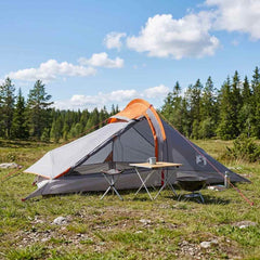 vidaXL Backpacking Tent 2-Person Grey and Orange 1