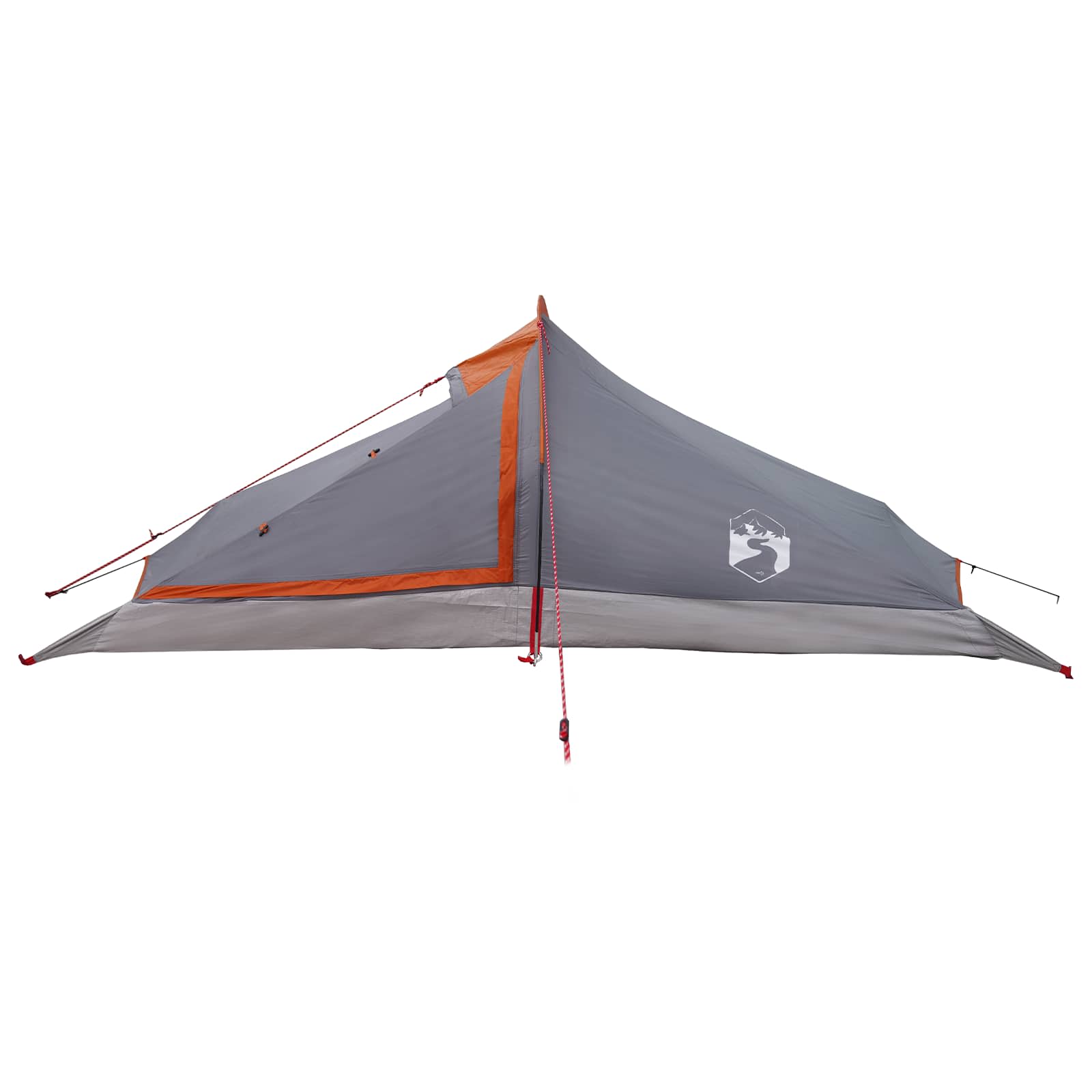 vidaXL Backpacking Tent 2-Person Grey and Orange 5