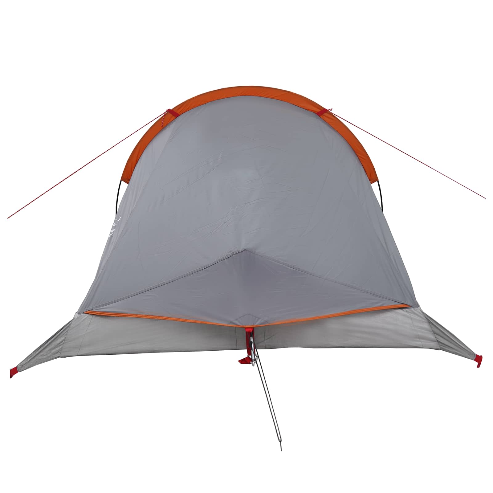 vidaXL Backpacking Tent 2-Person Grey and Orange 6