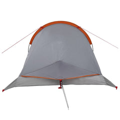 vidaXL Backpacking Tent 2-Person Grey and Orange 6