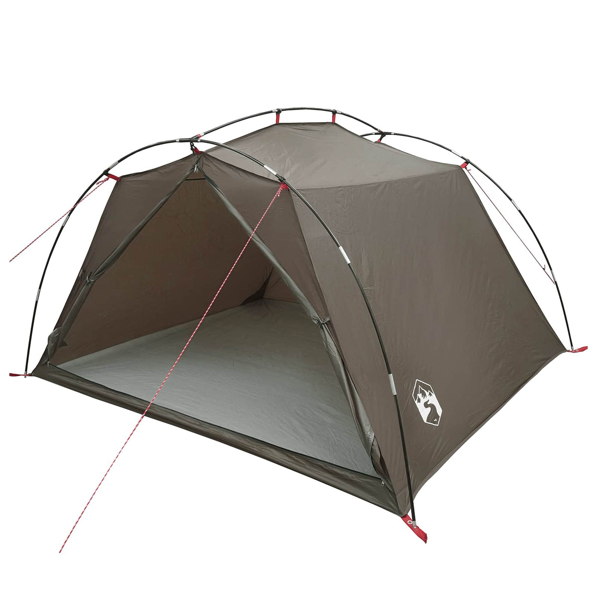 Tunnel Tent 185T Polyester with PU Coating Brown and grey