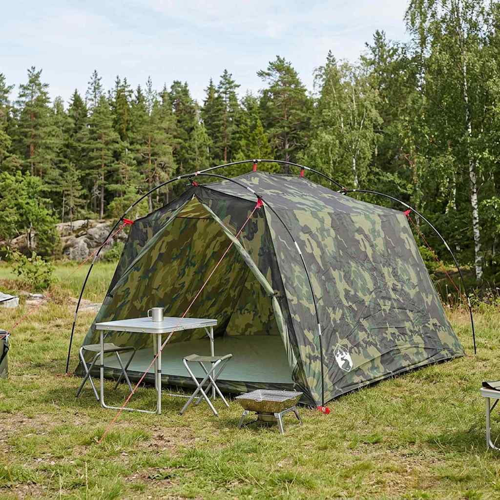 vidaXL Tunnel Tent 185T Polyester with PU Coating
