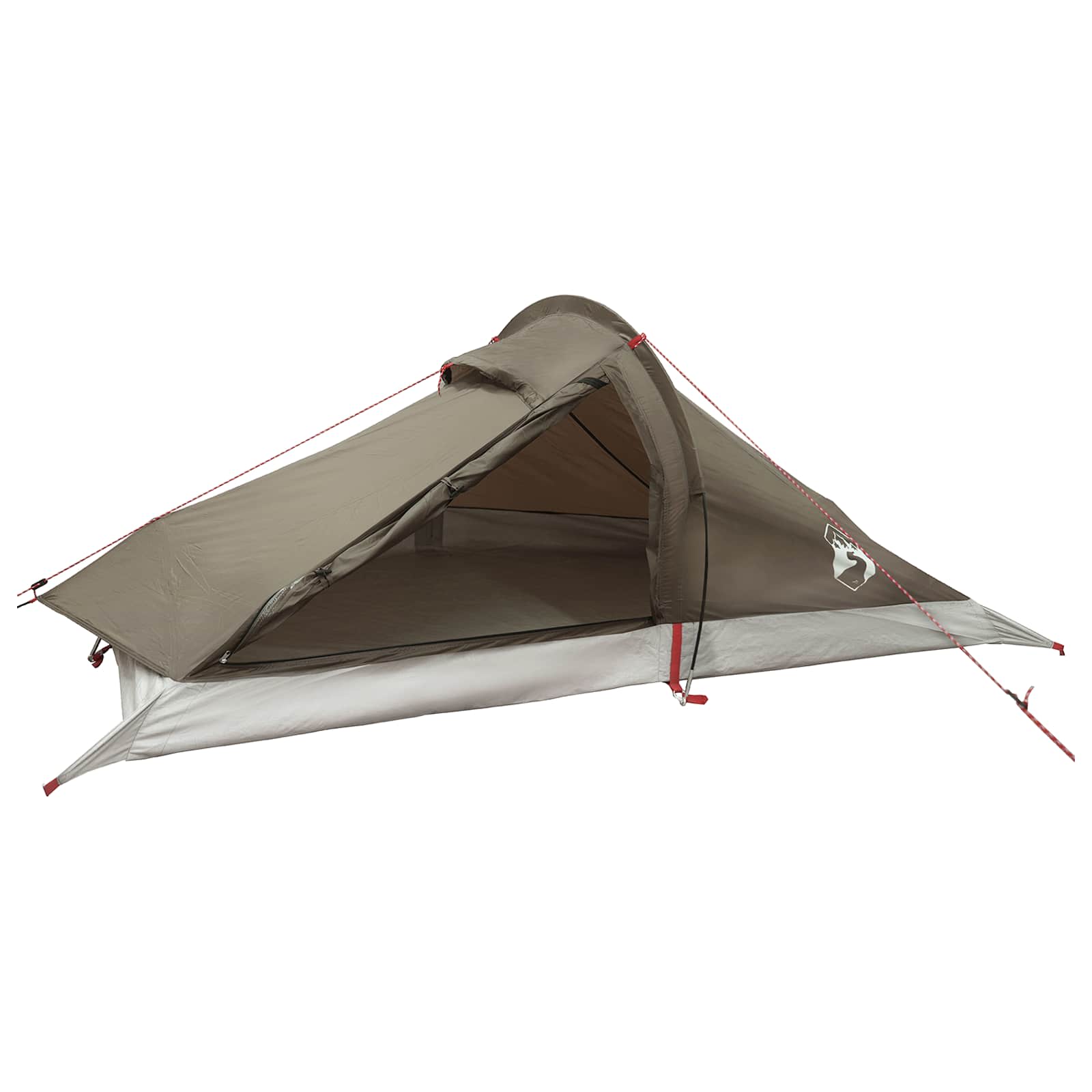 vidaXL Backpacking Tent 2-Person Brown and Grey 2
