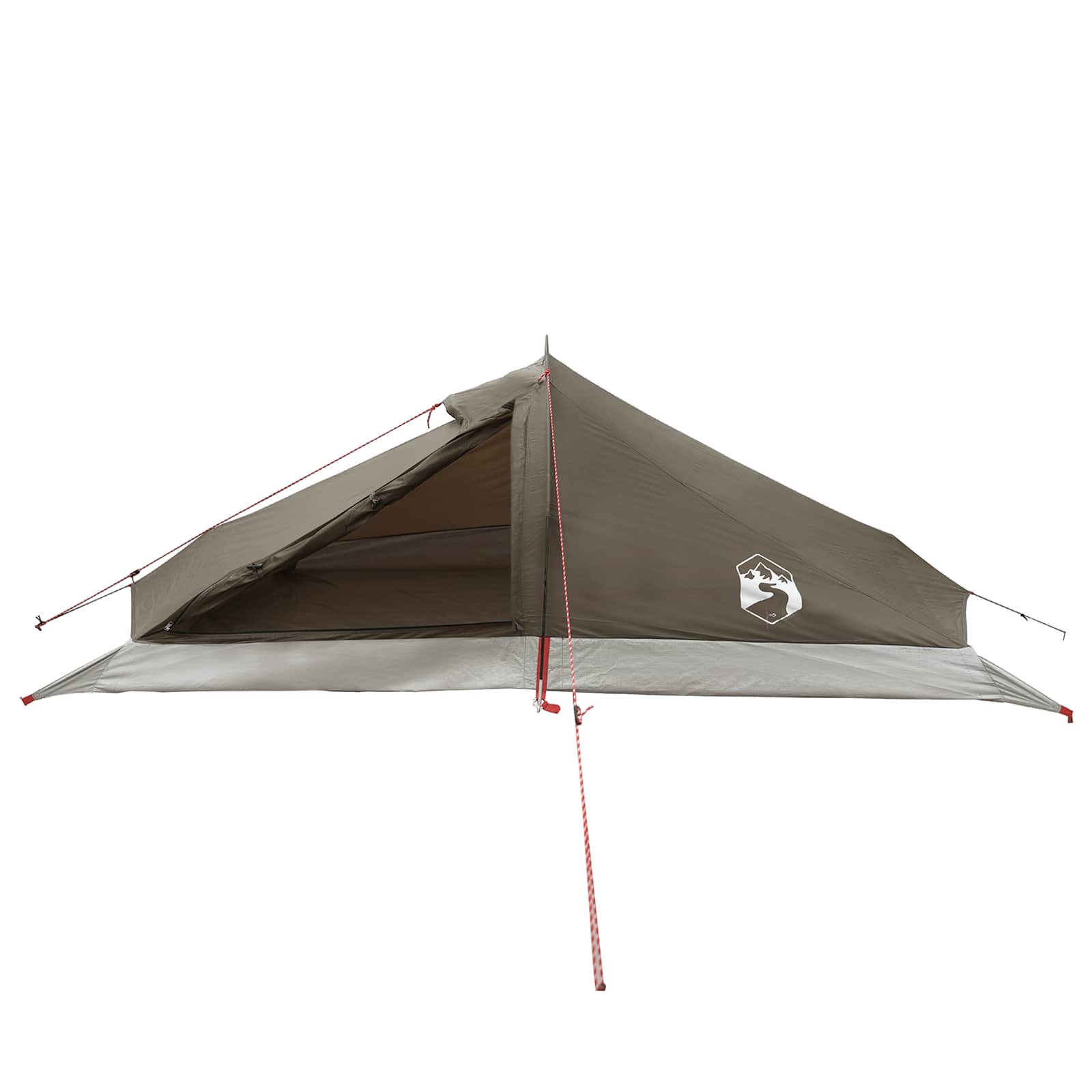 vidaXL Backpacking Tent 2-Person Brown and Grey 4