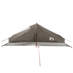 vidaXL Backpacking Tent 2-Person Brown and Grey 5