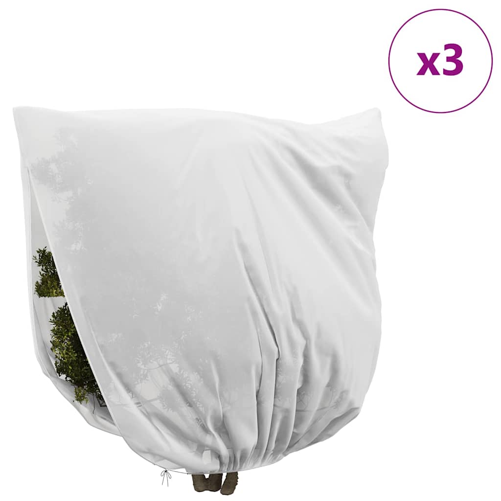 vidaXL Frost Protection Plant Fleece Covers 3 pcs White 3.5 x 3.93 m 4