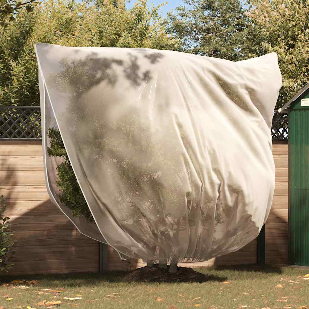 vidaXL Frost Protection Plant Fleece Covers 3 pcs Beige 2.5 x 3.14 m 1