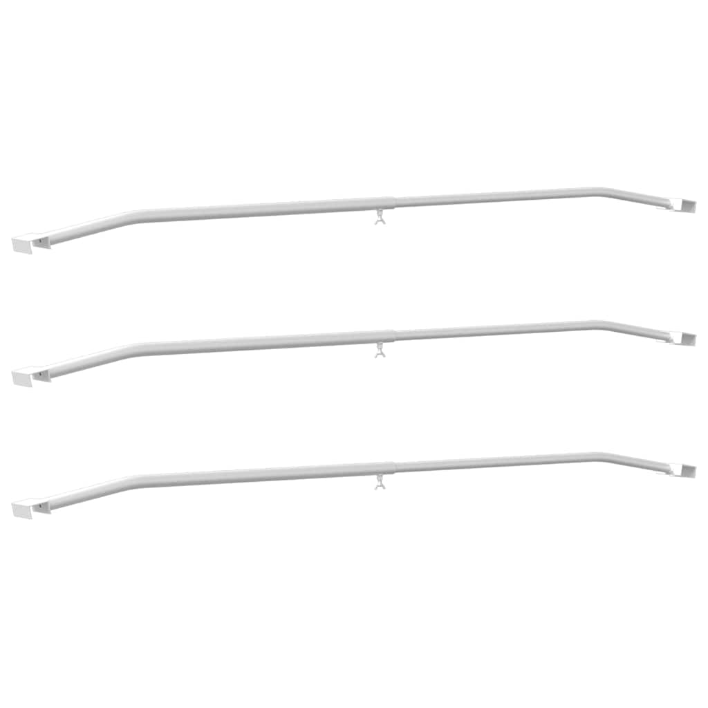vidaXL Tarpaulin Bracket for Trailers 3 Silver 102-155 cm Aluminum 2