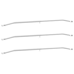 vidaXL Tarpaulin Bracket for Trailers 3 Silver 102-155 cm Aluminum 2