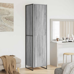 vidaXL Warderobe Grey Sonoma 50 x 50 x 200 cm 1
