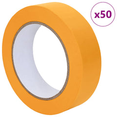 vidaXL Painter Masking Tapes 50 pcs Yellow 25mm x 50m Paper 3