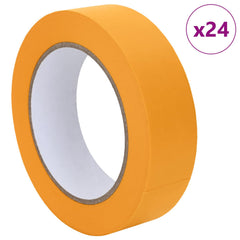 vidaXL Painter Masking Tapes 24 pcs Yellow 30mm x 50m Paper 3