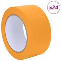 vidaXL Painter Masking Tapes 24 pcs Yellow 50mm x 50m Paper 3