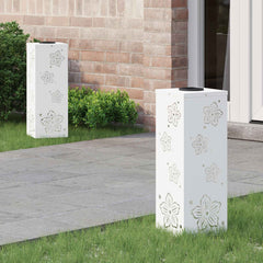 vidaXL Solar LED Pathway Light 2 pcs Warm White 18 x 18 x 50 cm 1