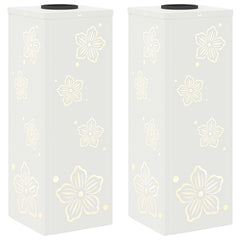 vidaXL Solar LED Pathway Light 2 pcs Warm White 18 x 18 x 50 cm 2