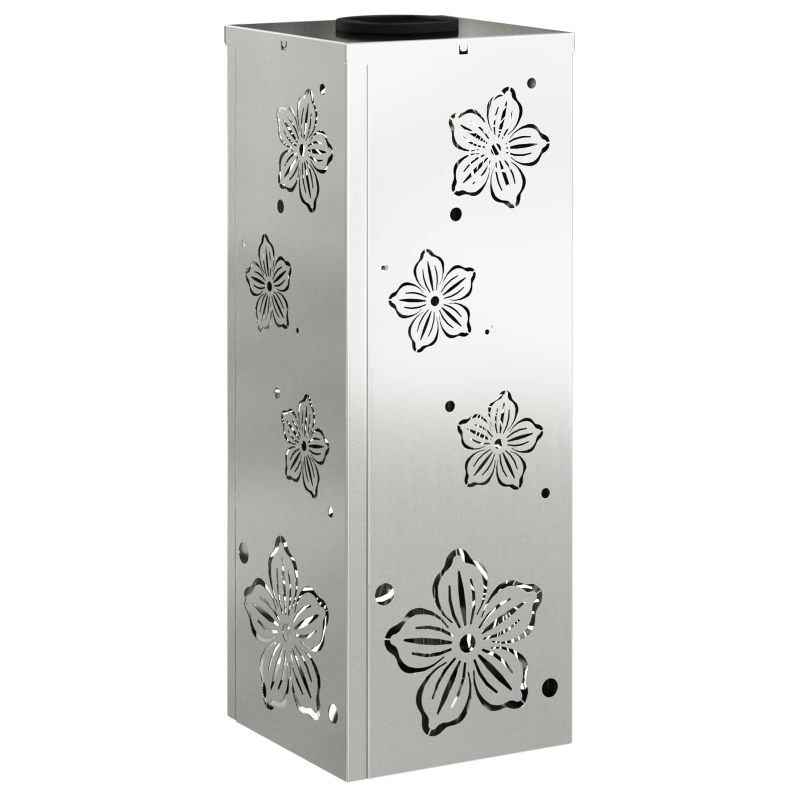vidaXL Solar LED Pathway Light 2 pcs Warm White 18 x 18 x 50 cm 4