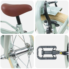 Kids Bike for 2-4 Years Old Light Green 12 inches
