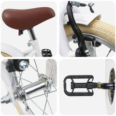 Kids Bike for 2-4 Years Old White 14 inches